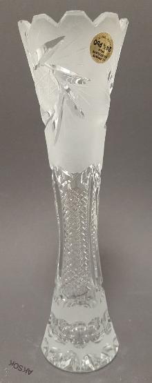 Váza sklo brus 15cm