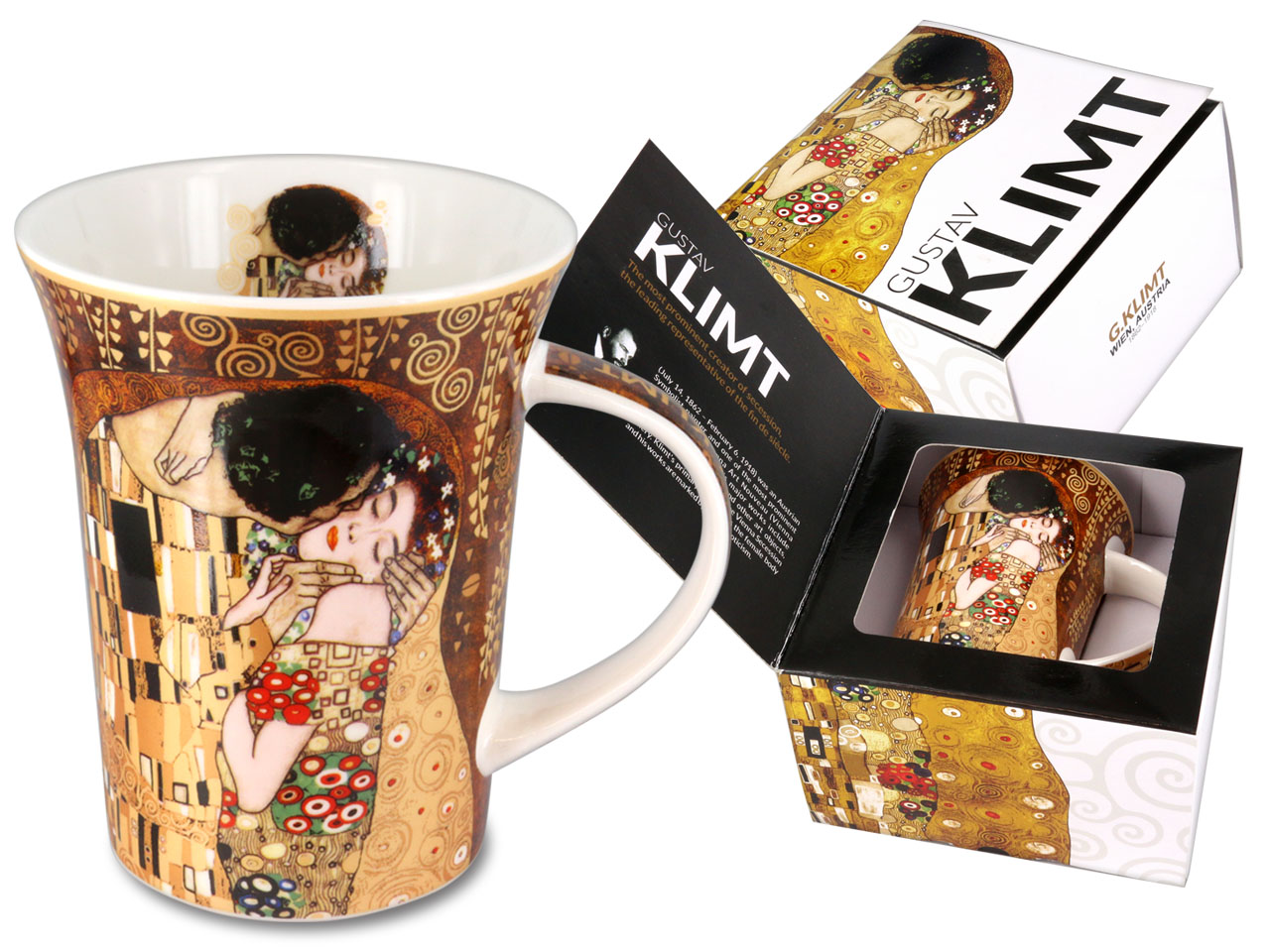 Hrnek G. Klimt - Polibek + dárkové balení
