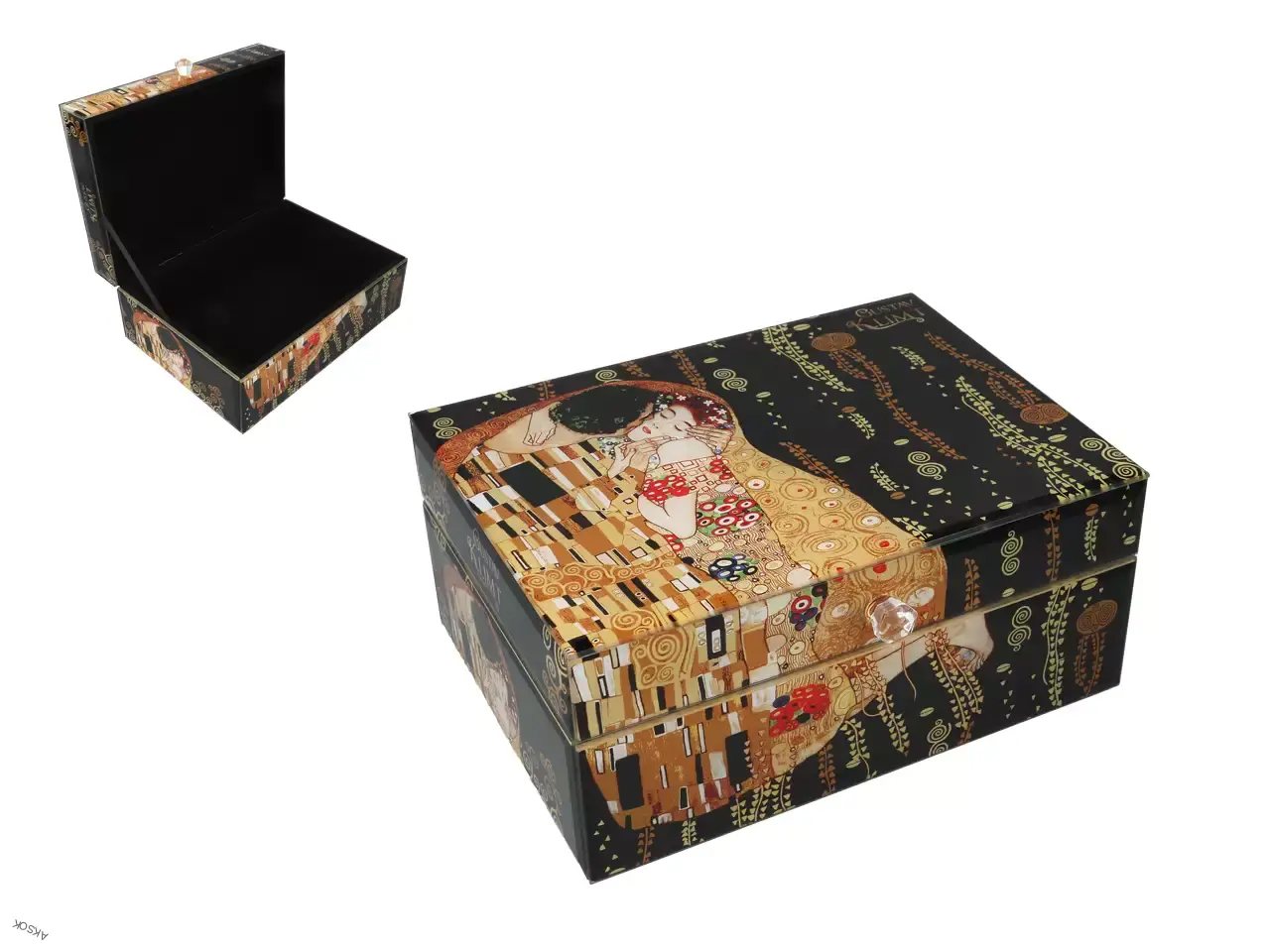 Šperkovnice Klimt polibek 20x15x9cm