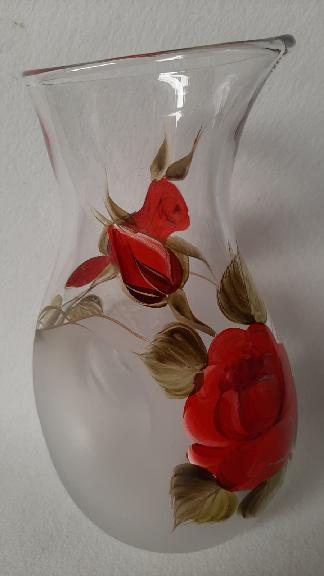 Váza sklo 26cm