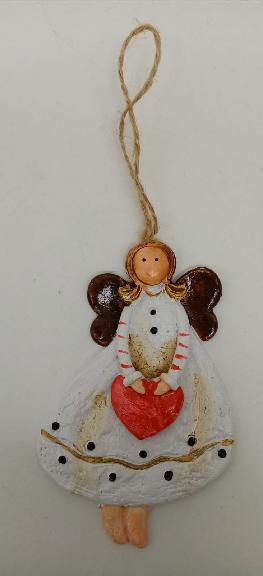 Anděl keramika 11cm