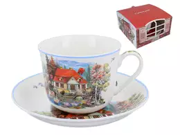 Šapo 400ml +podšálek anglický venkov. 041-0051