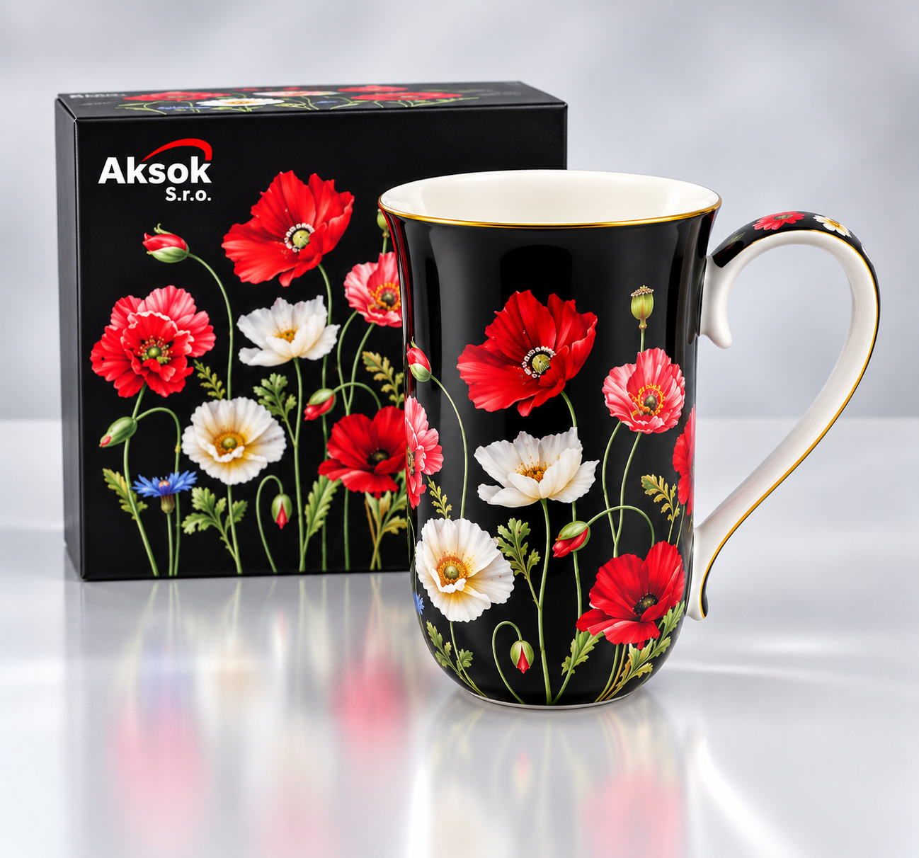 Vlčí mák POPPY-0034hrnek 400ml