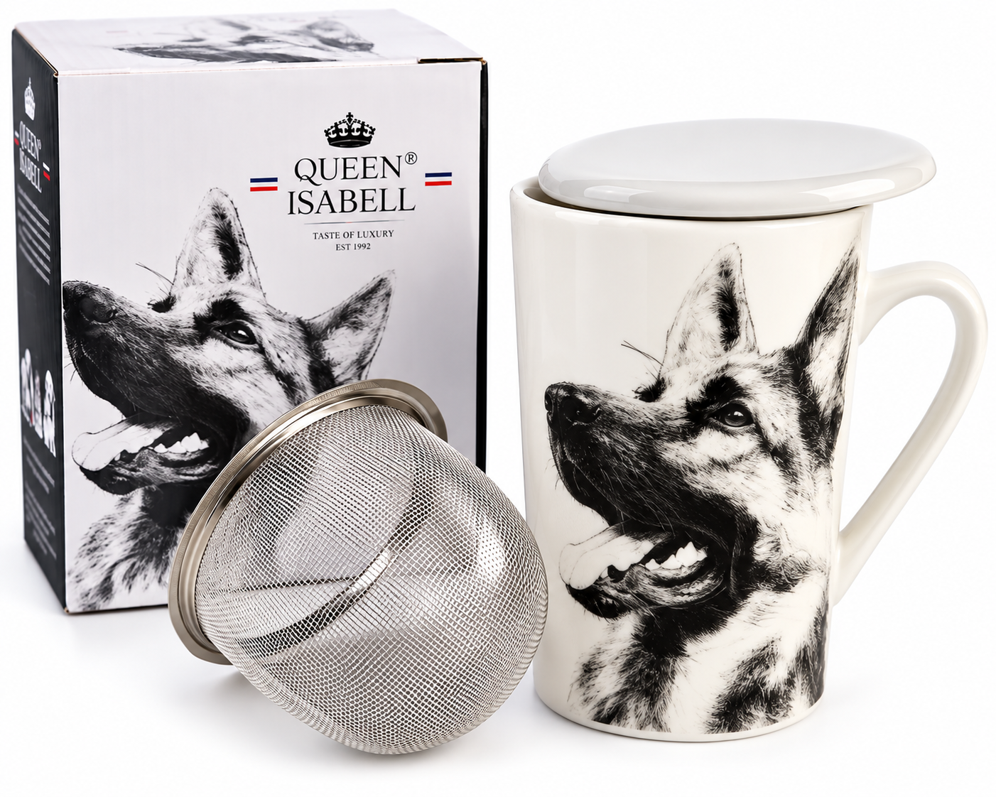 Hrnek na bylinky 400ml vlčák pes
