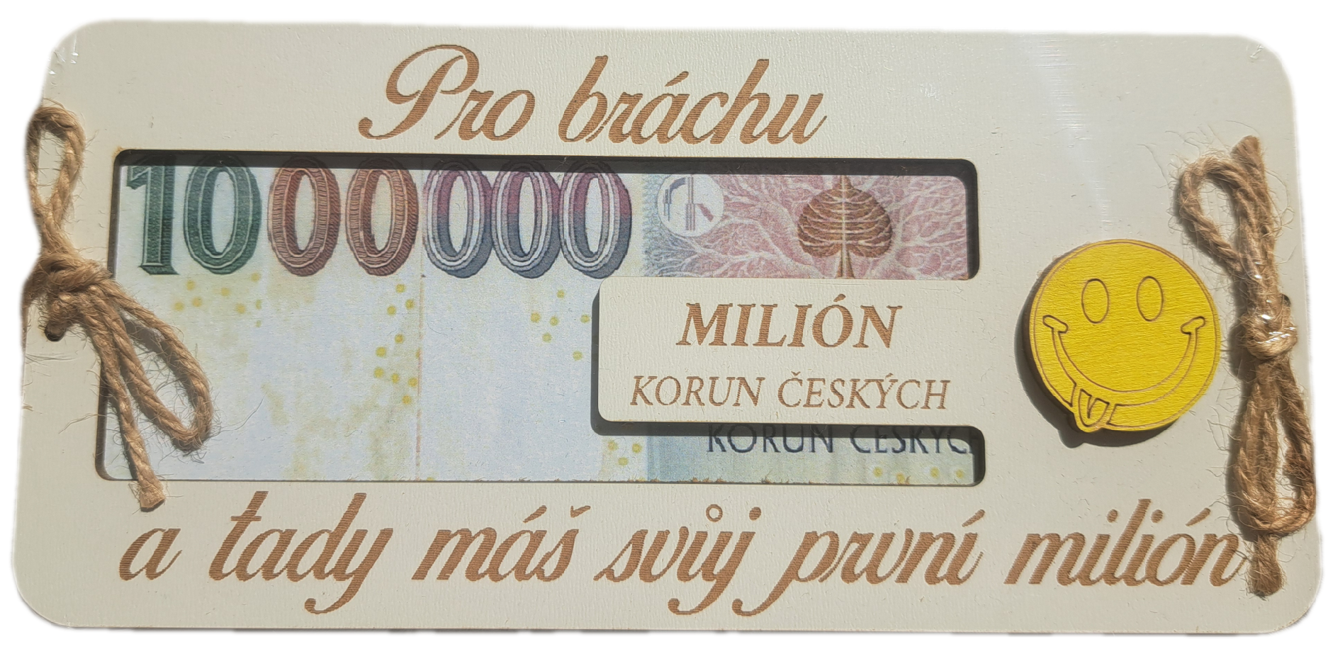 Dřevěná krabička na peníze