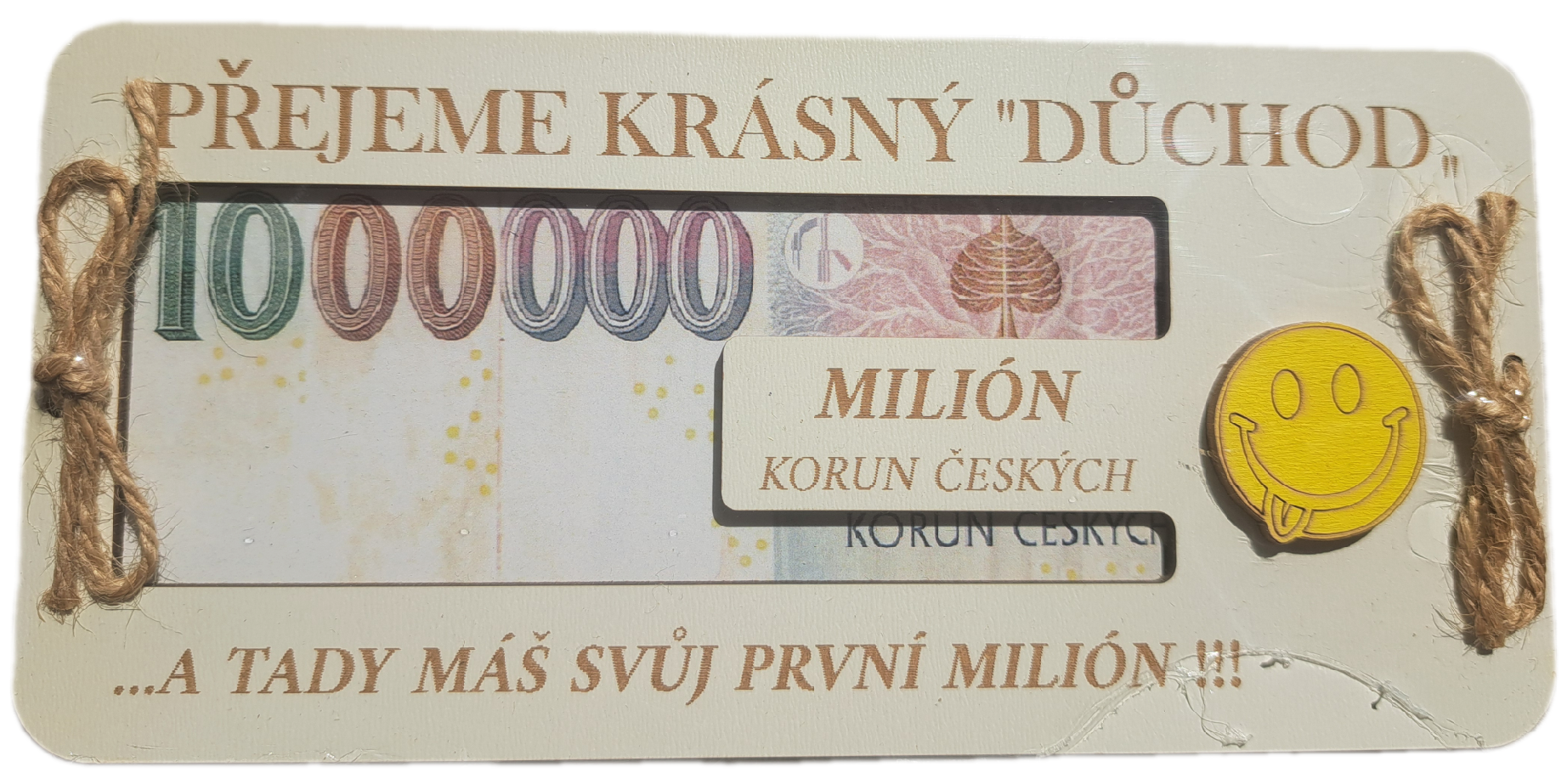Dřevěná krabička na peníze