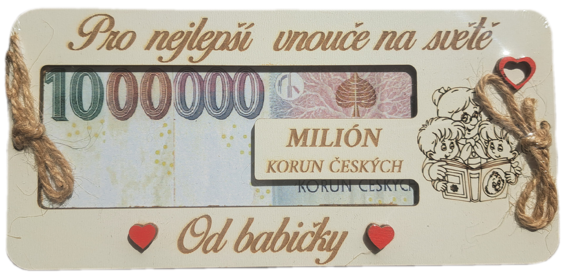 Dřevěná krabička na peníze