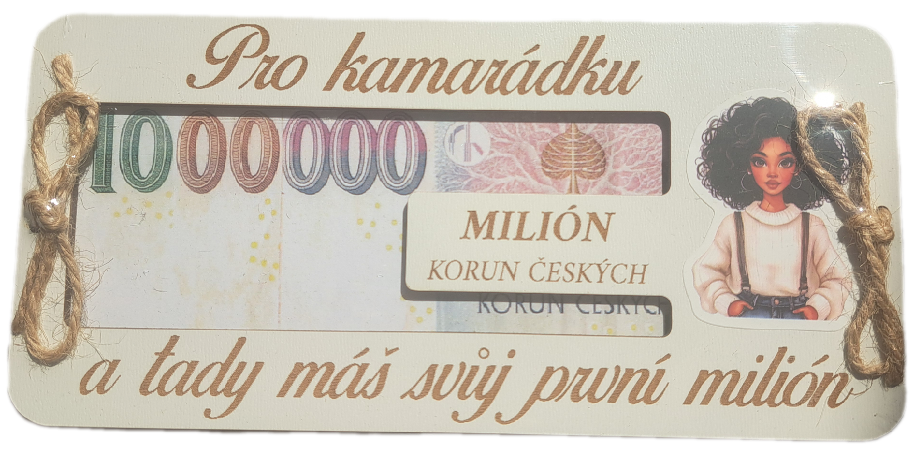 Dřevěná krabička na peníze