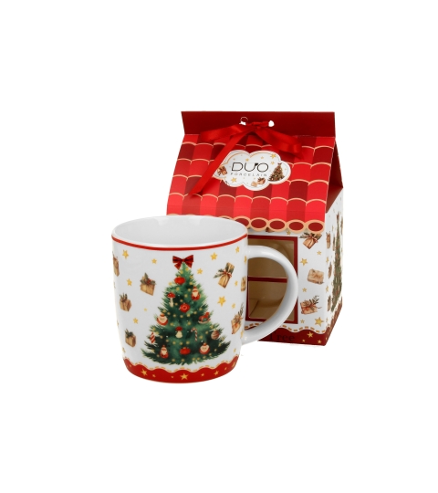 Hrnek o objemu 400 ml v balení CHRISTMAS TREE 3 housek