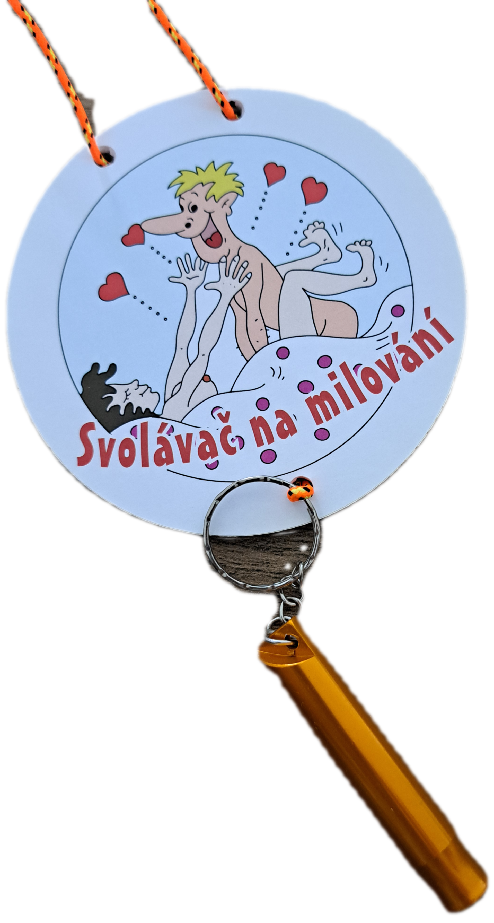 Vtipný Svolávač na milování s píšťalkou 10cm