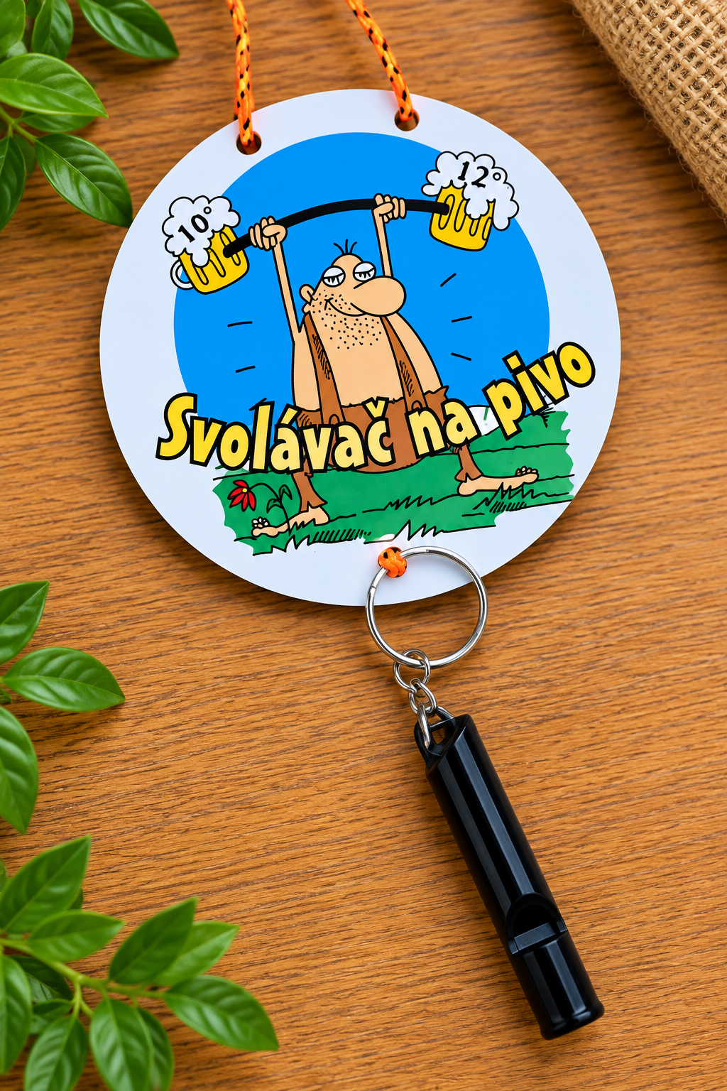 Vtipný Svolávač na pivo s píšťalkou 10cm