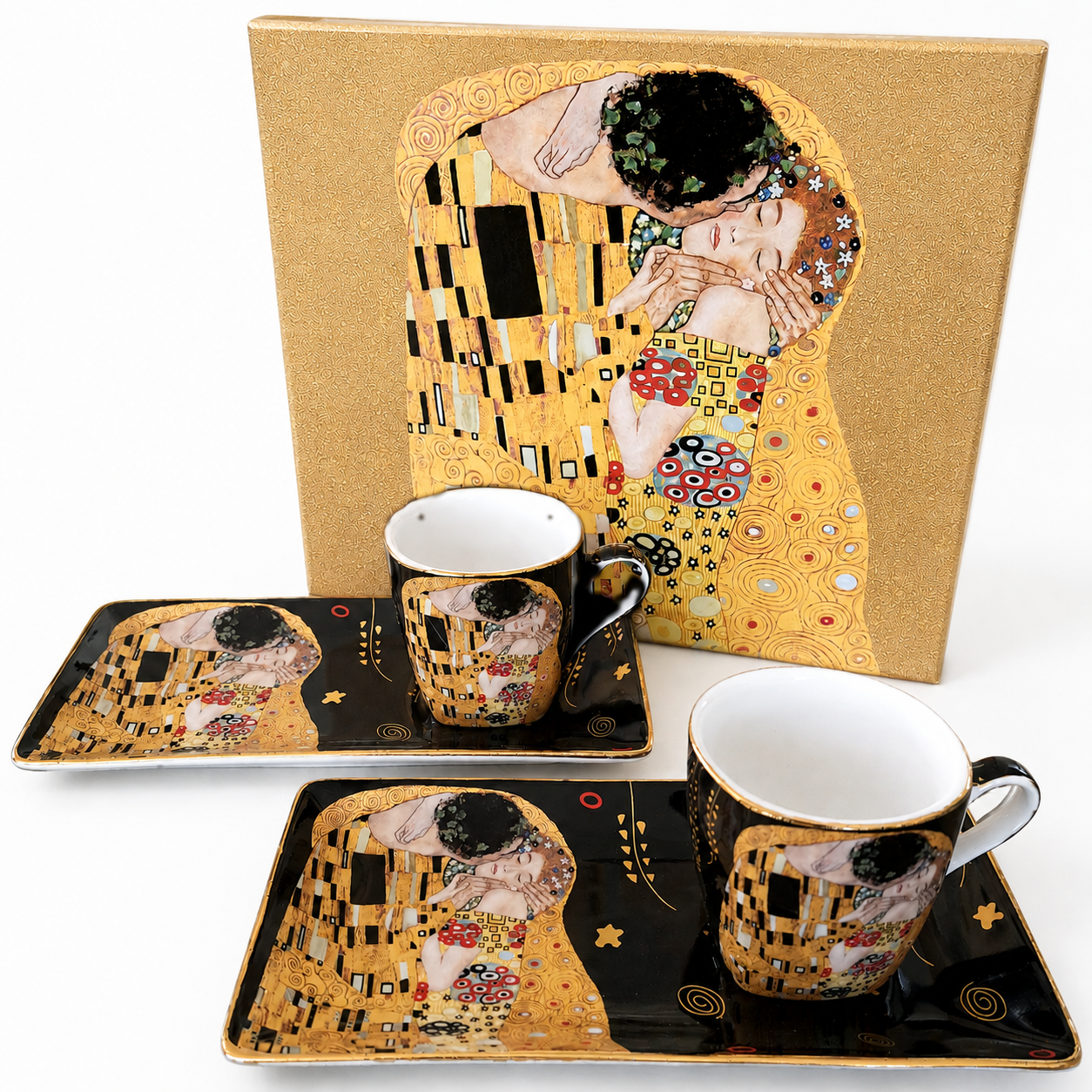 Exkluzívne šálky na espresso Gustav Klimt 90ml