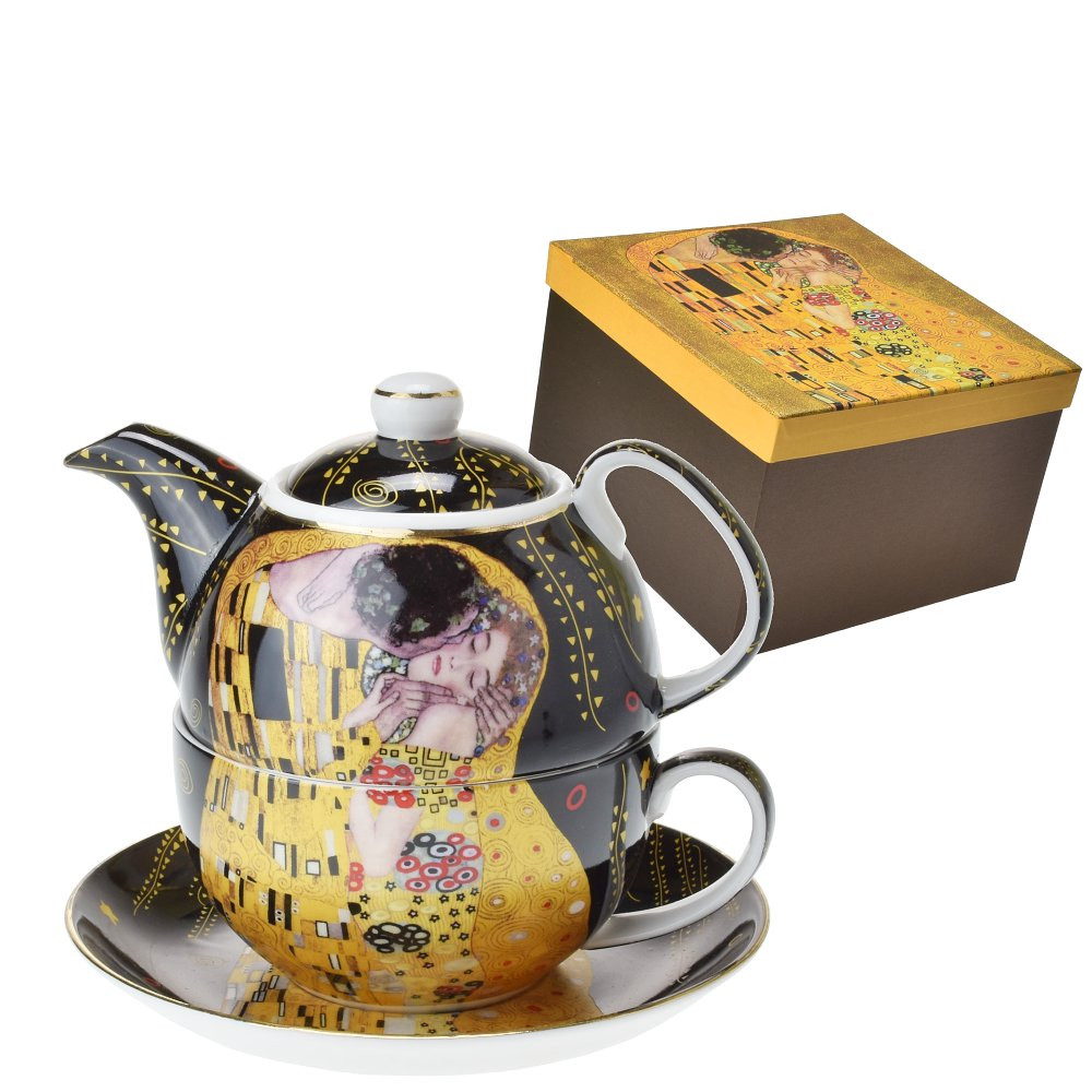 Konvička na šálku Tea for One 300 ml Gustav Klimt - Polibek