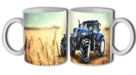 Hrnek traktor modrý 